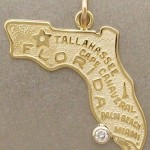 Florida pendant with diamond